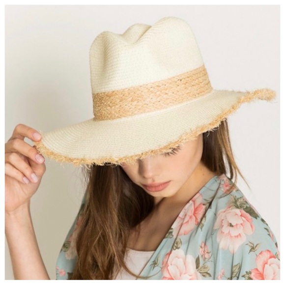 44 Boho Fabulous Straw Fedora Hat - Picture 1 of 5